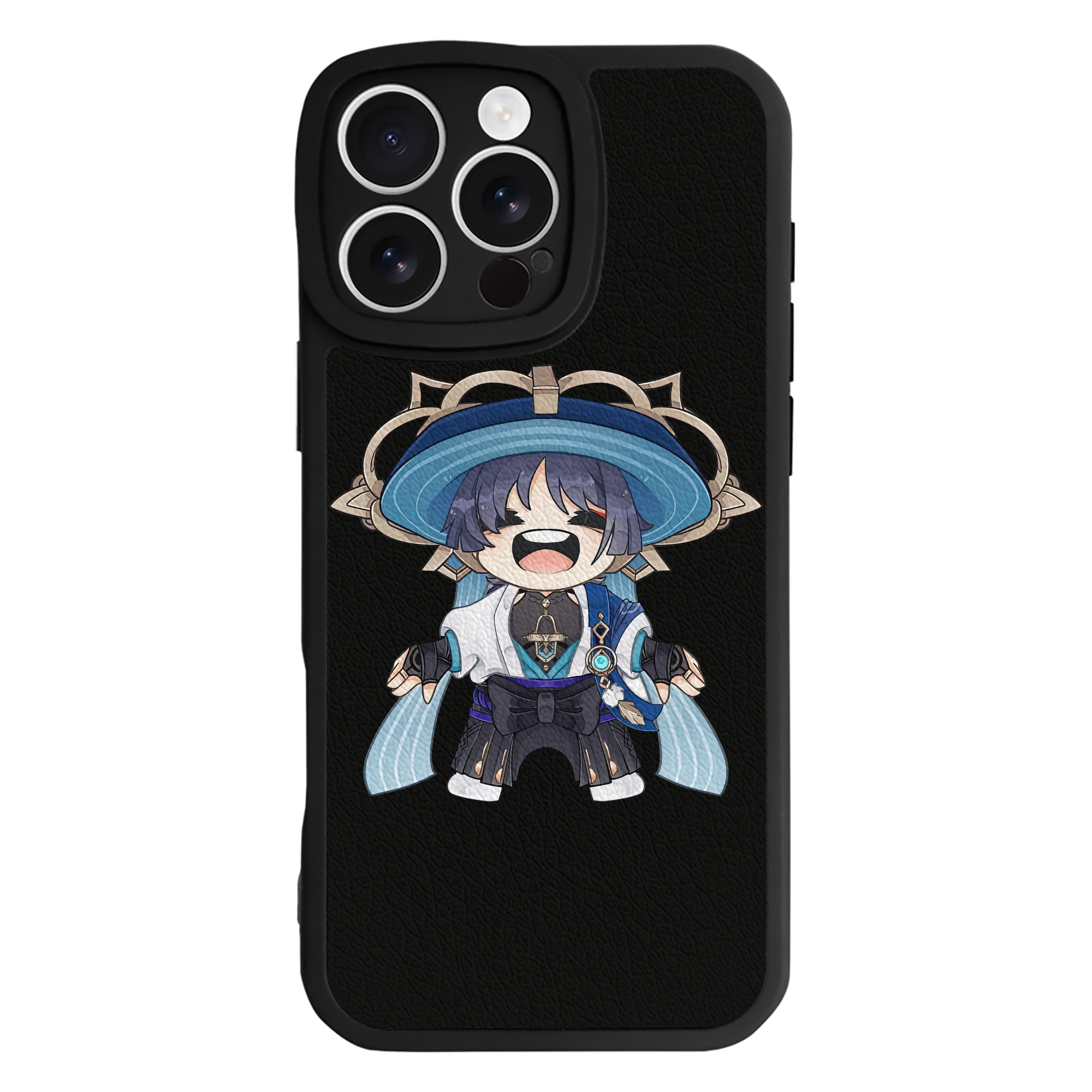 げんし神 さんペい genshin Sanpei 【iPhone 16シリーズ対応】シリコンスマホケース（レザー調） 材質：シリコン